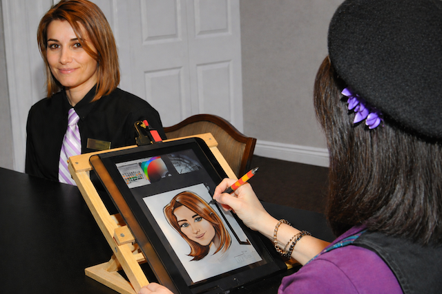 caricature-artist-digital drawing